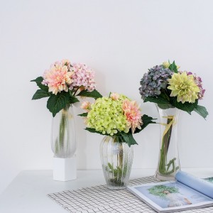 حار بيع جميلة رومانسية طاولة الزفاف الديكور باقة الزفاف زهرة الحرير الاصطناعي